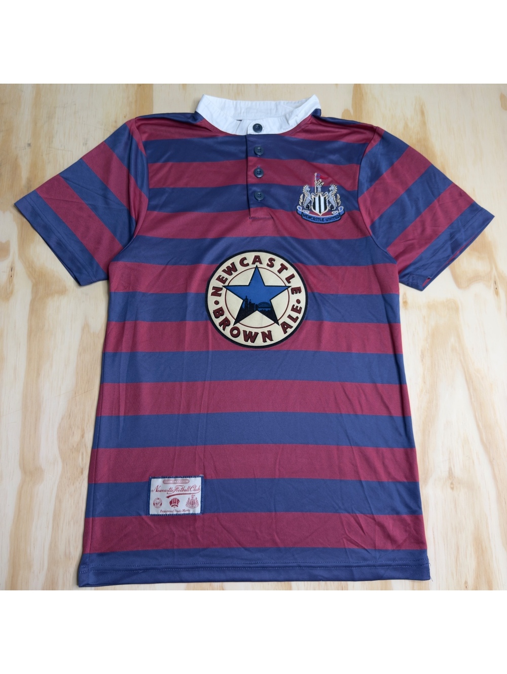 Score Draw Newcastle United S Retro Football Shirt 1995 1996 Brown Ale Jersey